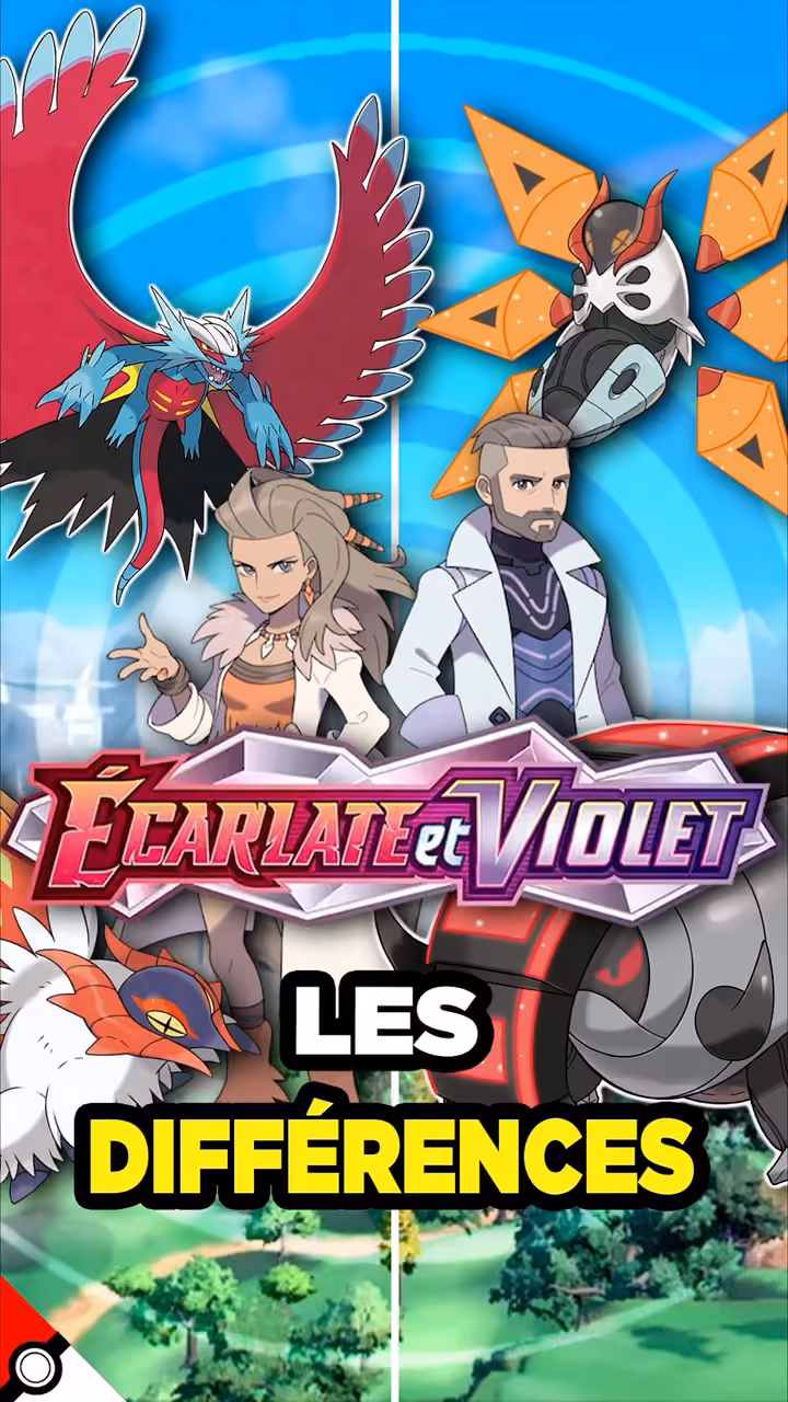 Les différences entre Pokemon écarlate et Violet