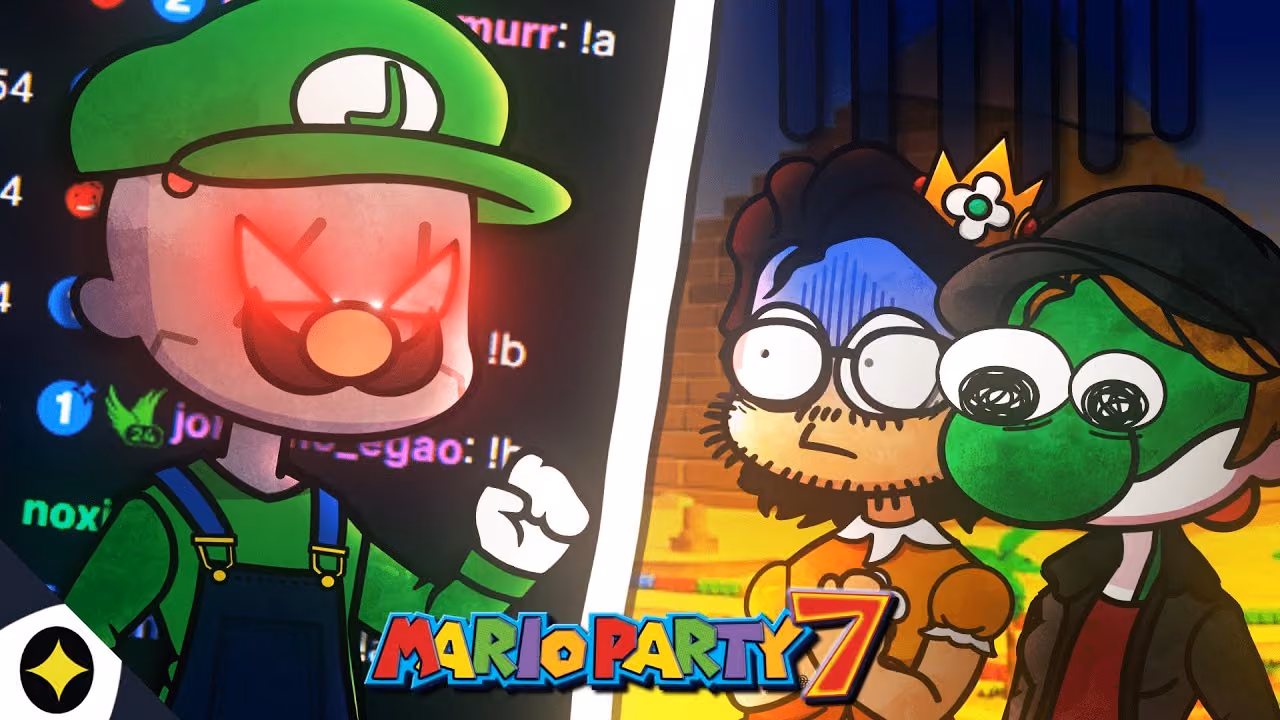 MARIO PARTY mais le chat contrôle LUIGI