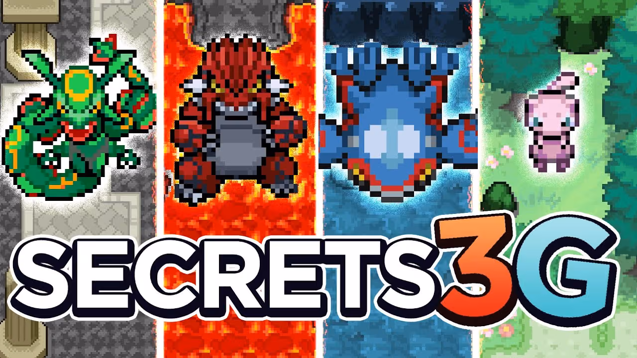 18 SECRETS & EASTER EGG dans POKEMON ÉMERAUDE RUBIS SAPHIR ROUGE FEU VERT FEUILLE