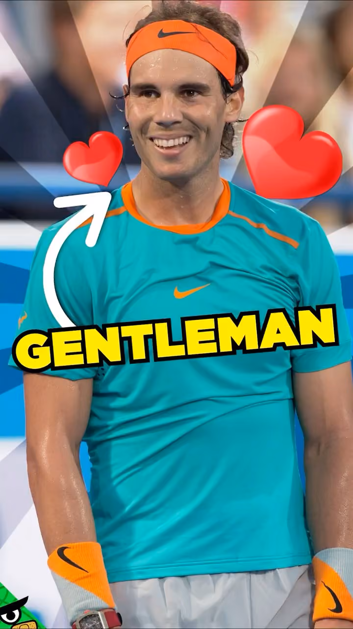 Quand Rafael Nadal joue avec un ramasseur de balles ​
