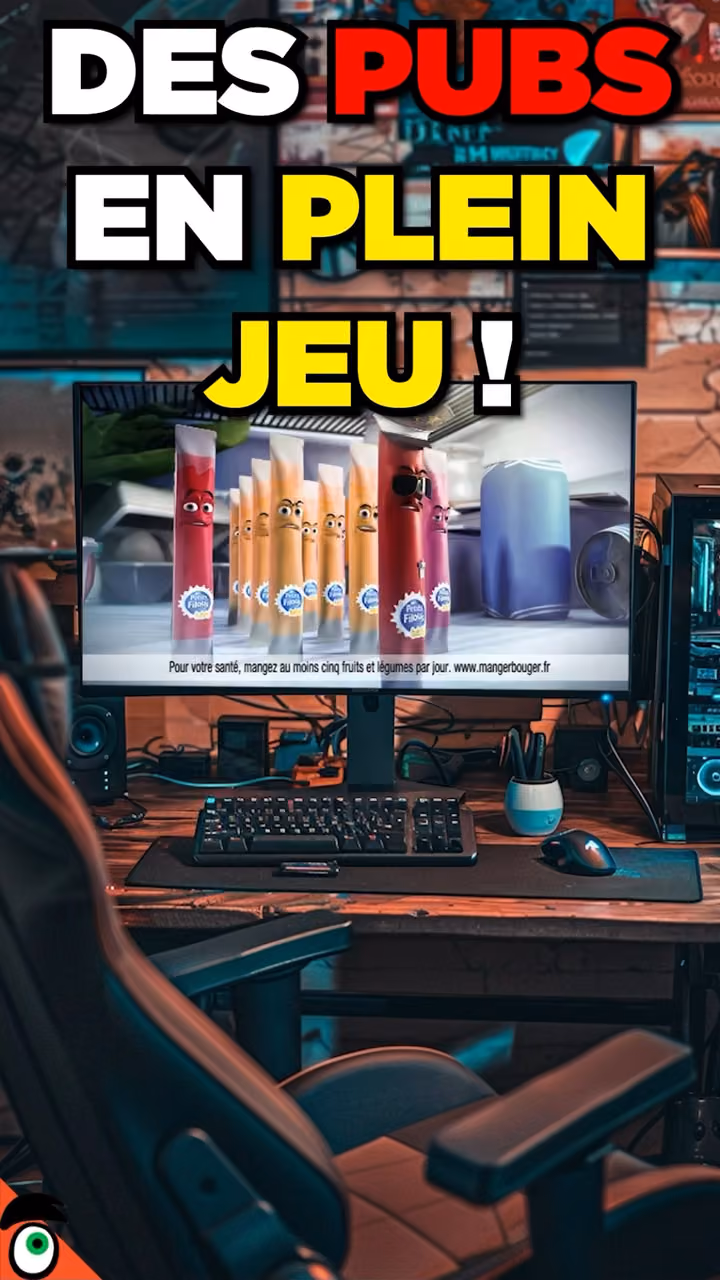 Des pubs au milieu de tes jeux !
