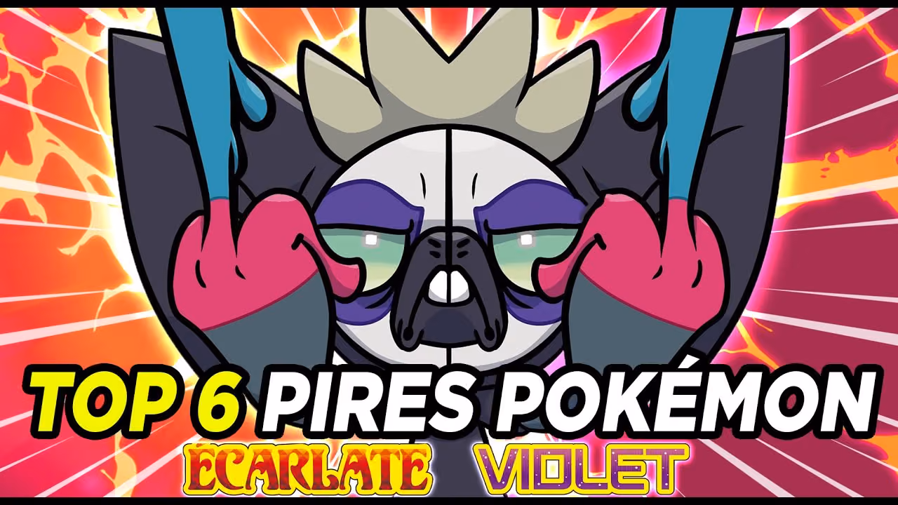 6 PIRES POKÉMON de ÉCARLATE et VIOLET (C'est terrible le niveau...)