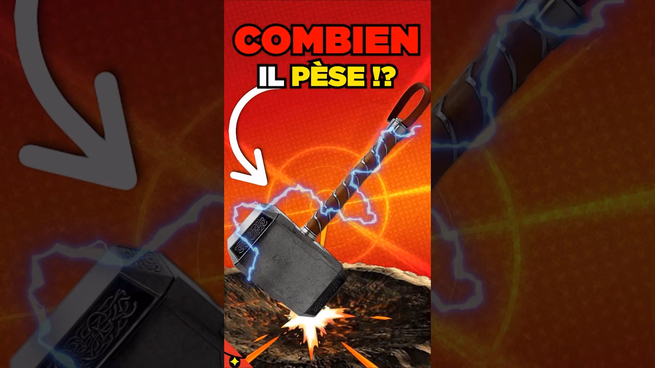 COMBIEN PÈSE le MARTEAU de THOR !?