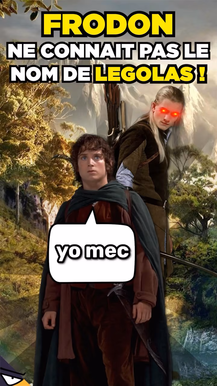 FRODON ne CONNAIT PAS le NOM de LEGOLAS !