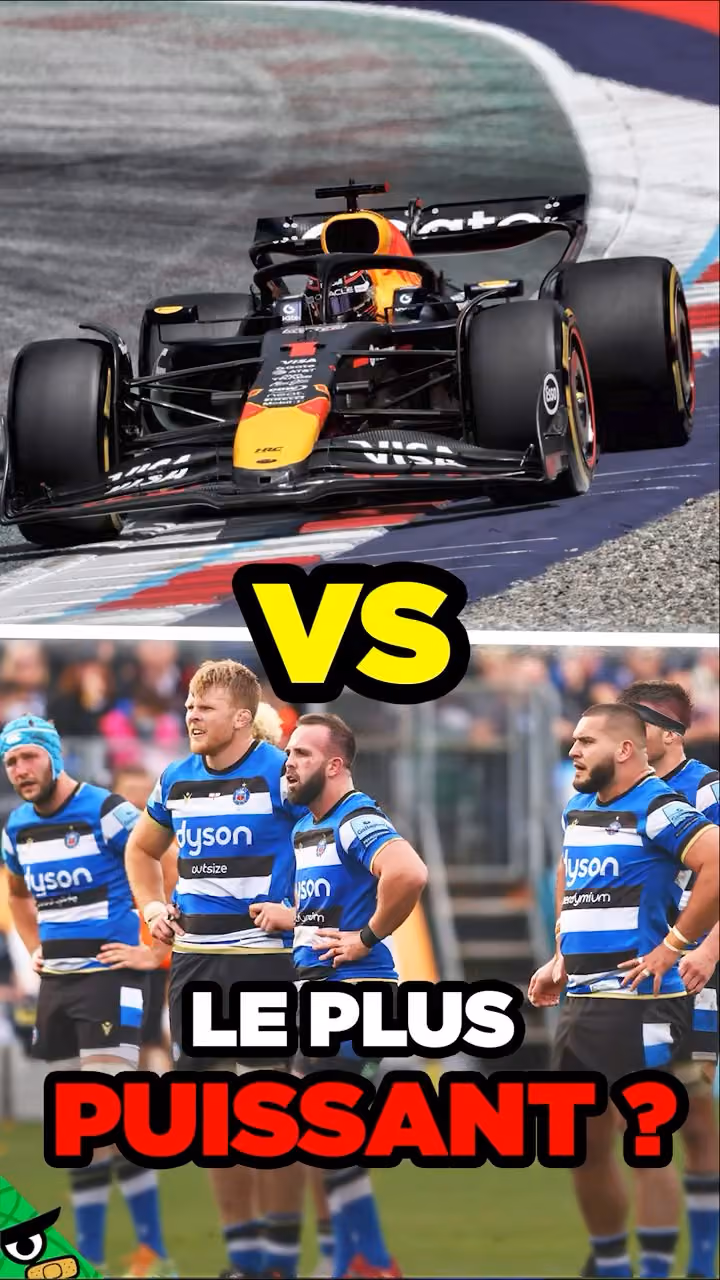 F1 vs Rugbyman dans une Mêlée