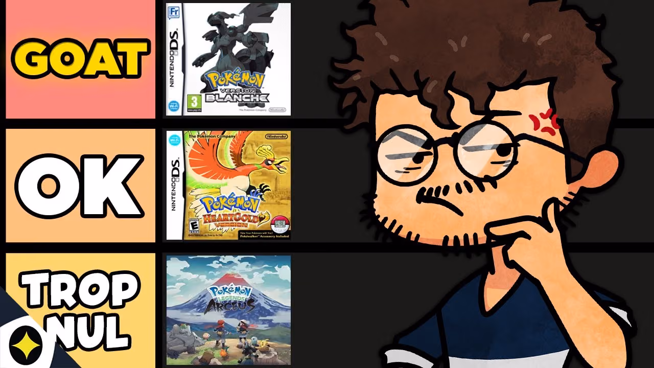 QUEL est le JEU POKEMON le plus NUL (les vieux en sueur)