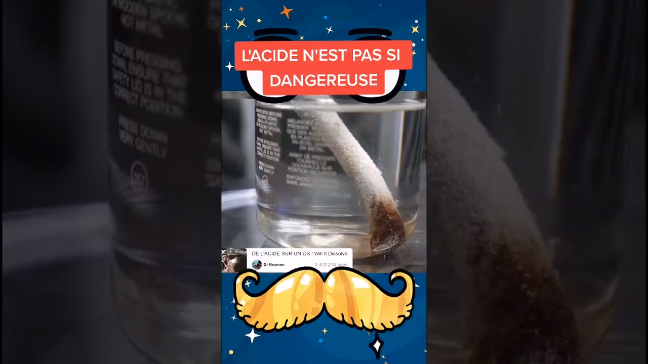 L'acide n'est pas si dangereux !