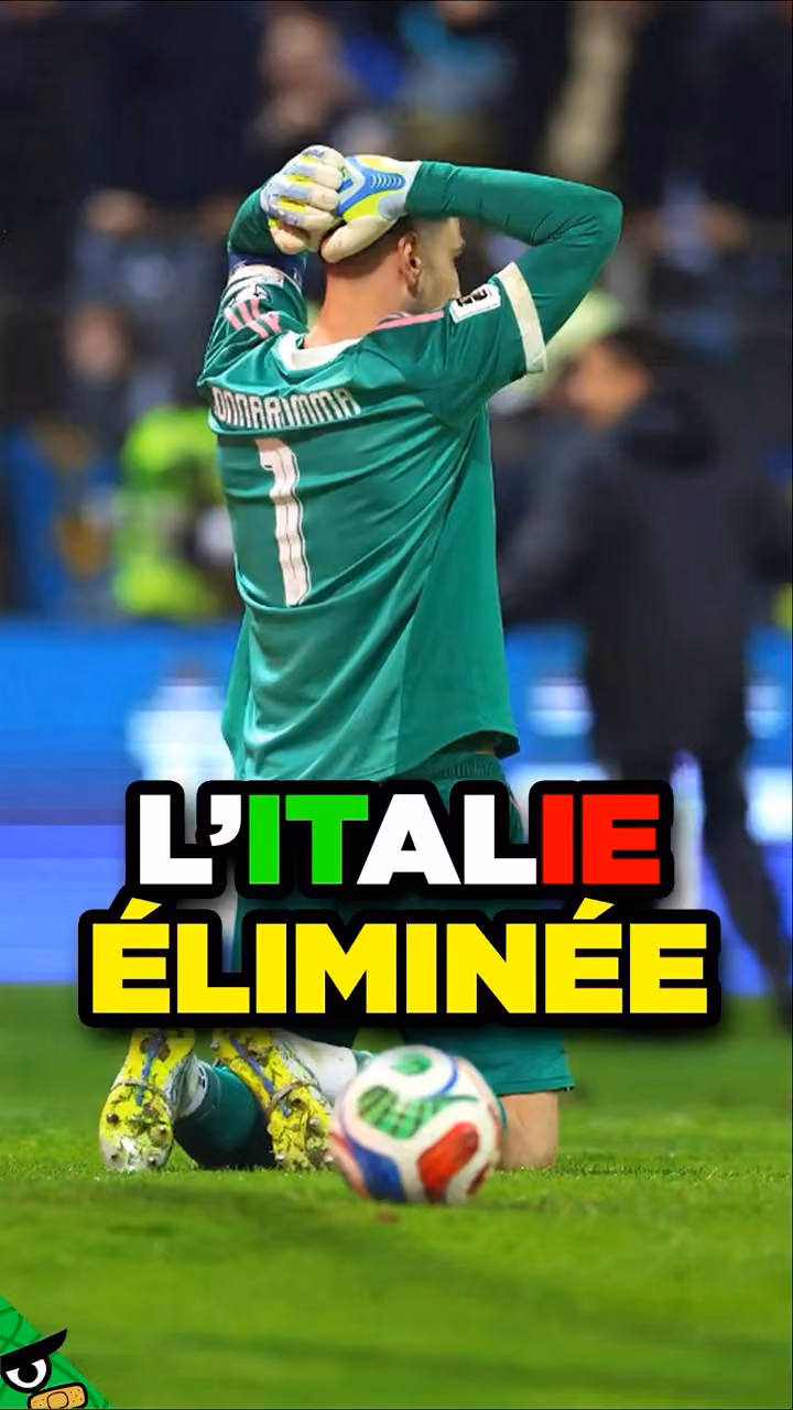 L'ITALIE est ÉLIMINÉE de la COUPE du MONDE