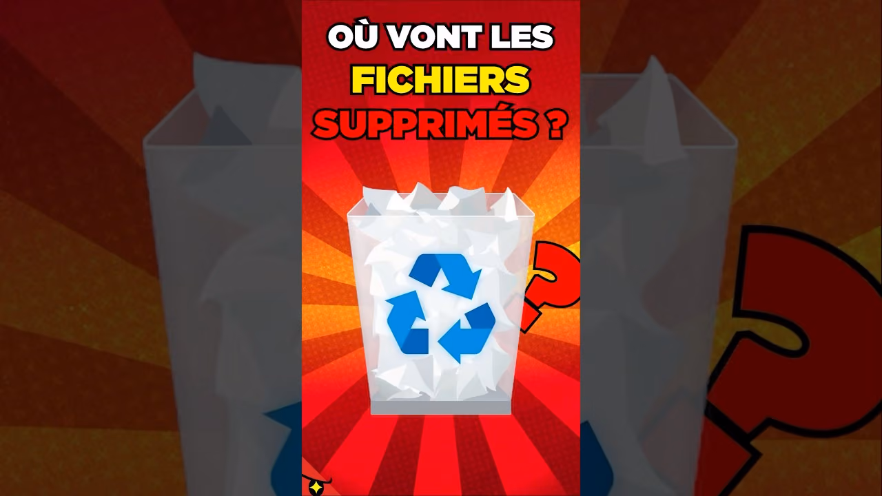 OÙ vont VRAIMENT les FICHIERS SUPPRIMÉS ?!