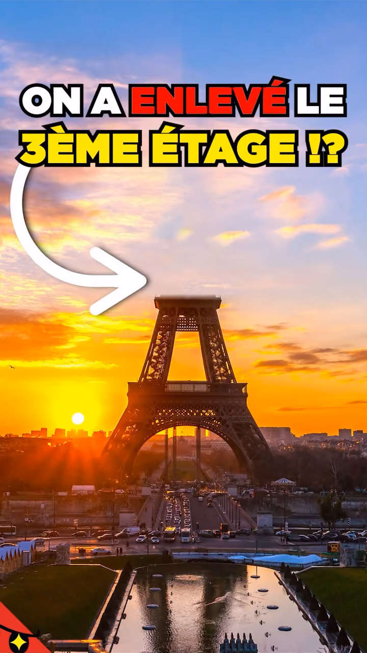On a RETIRÉ le HAUT de la TOUR EIFFEL !!