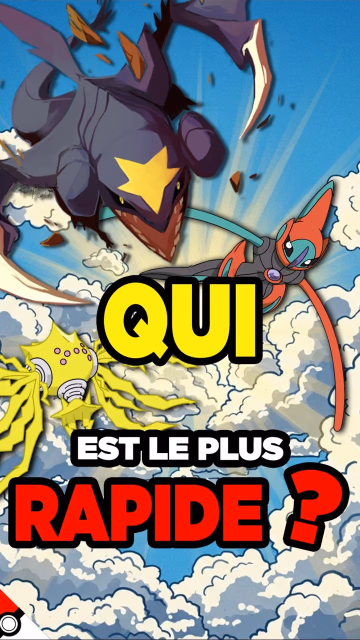 Qui est le POKÉMON le PLUS RAPIDE ?