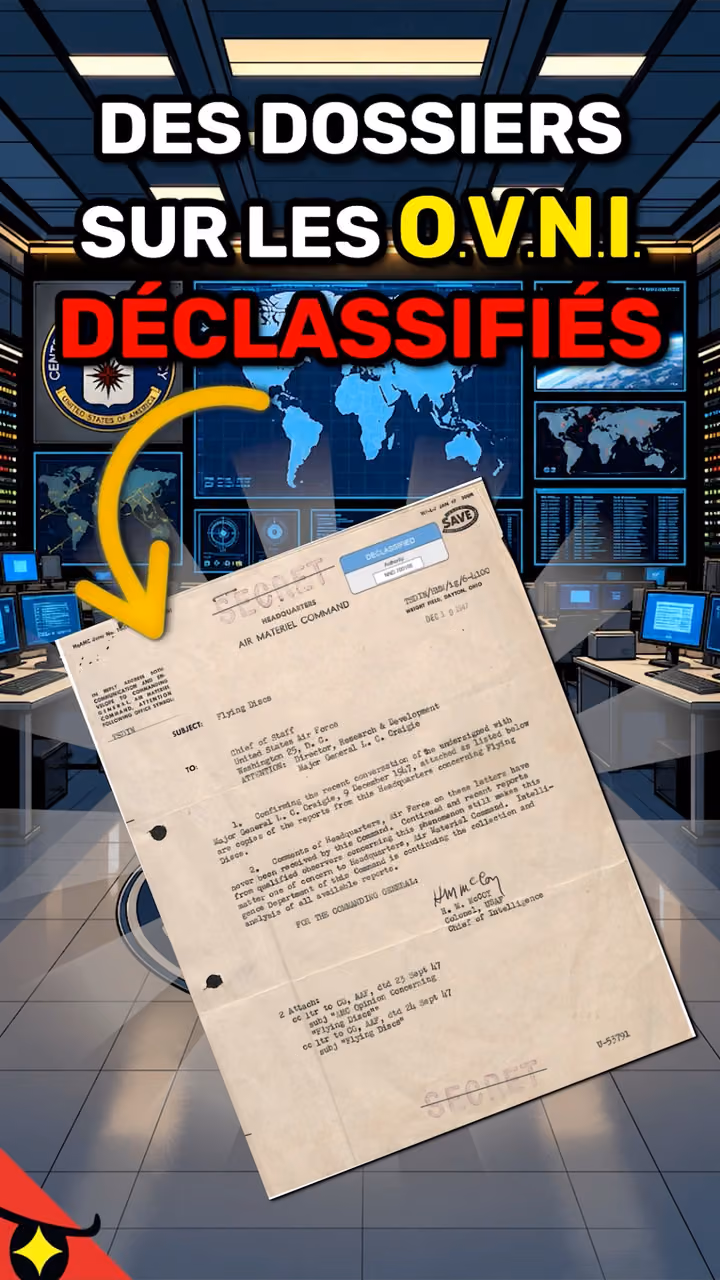 Des dossiers sur les OVNI déclassifiés ?